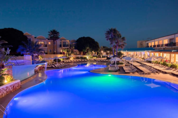 Evening pool